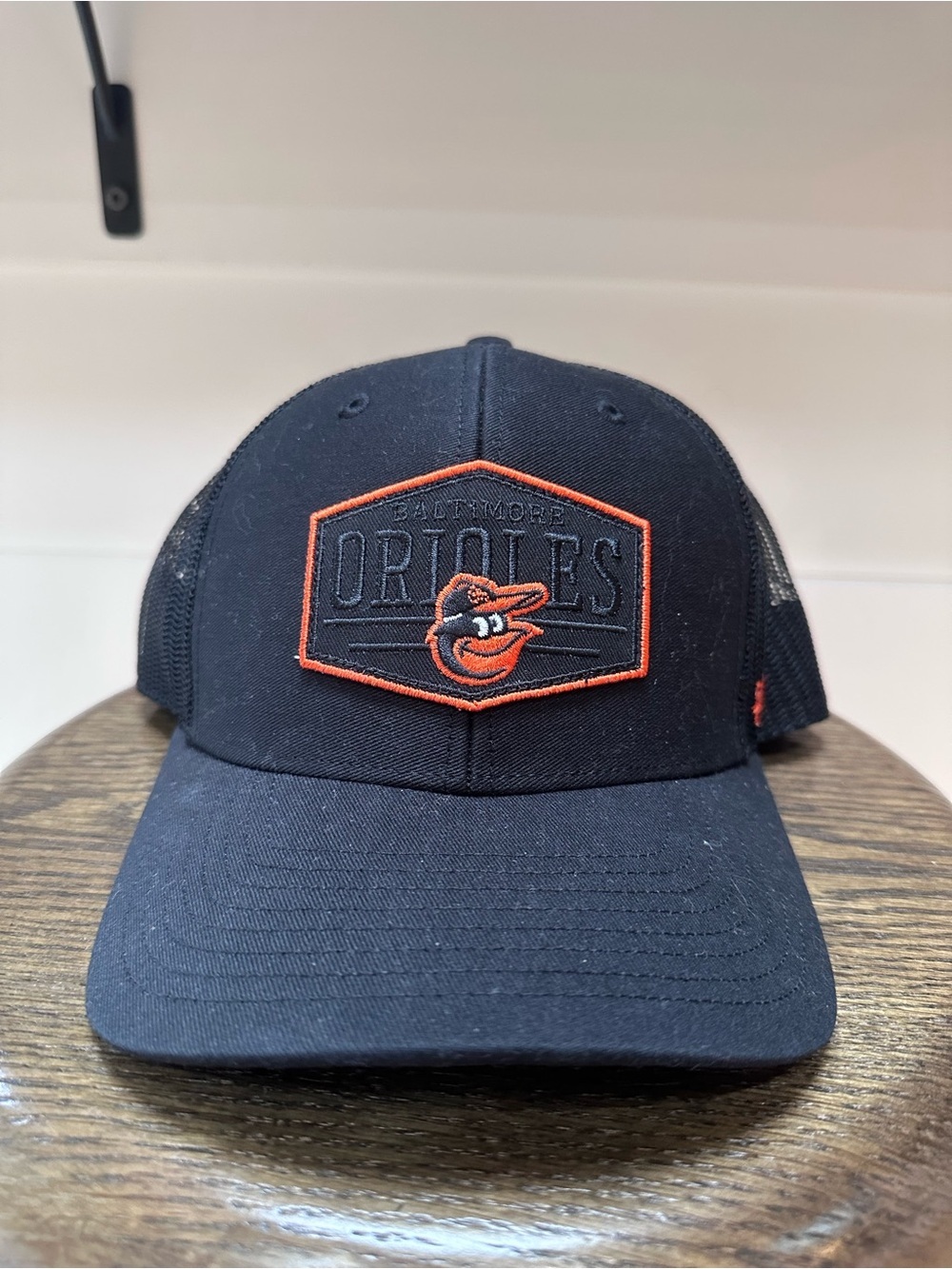 Baltimore Orioles Black & Orange Logo Snap Back Hat